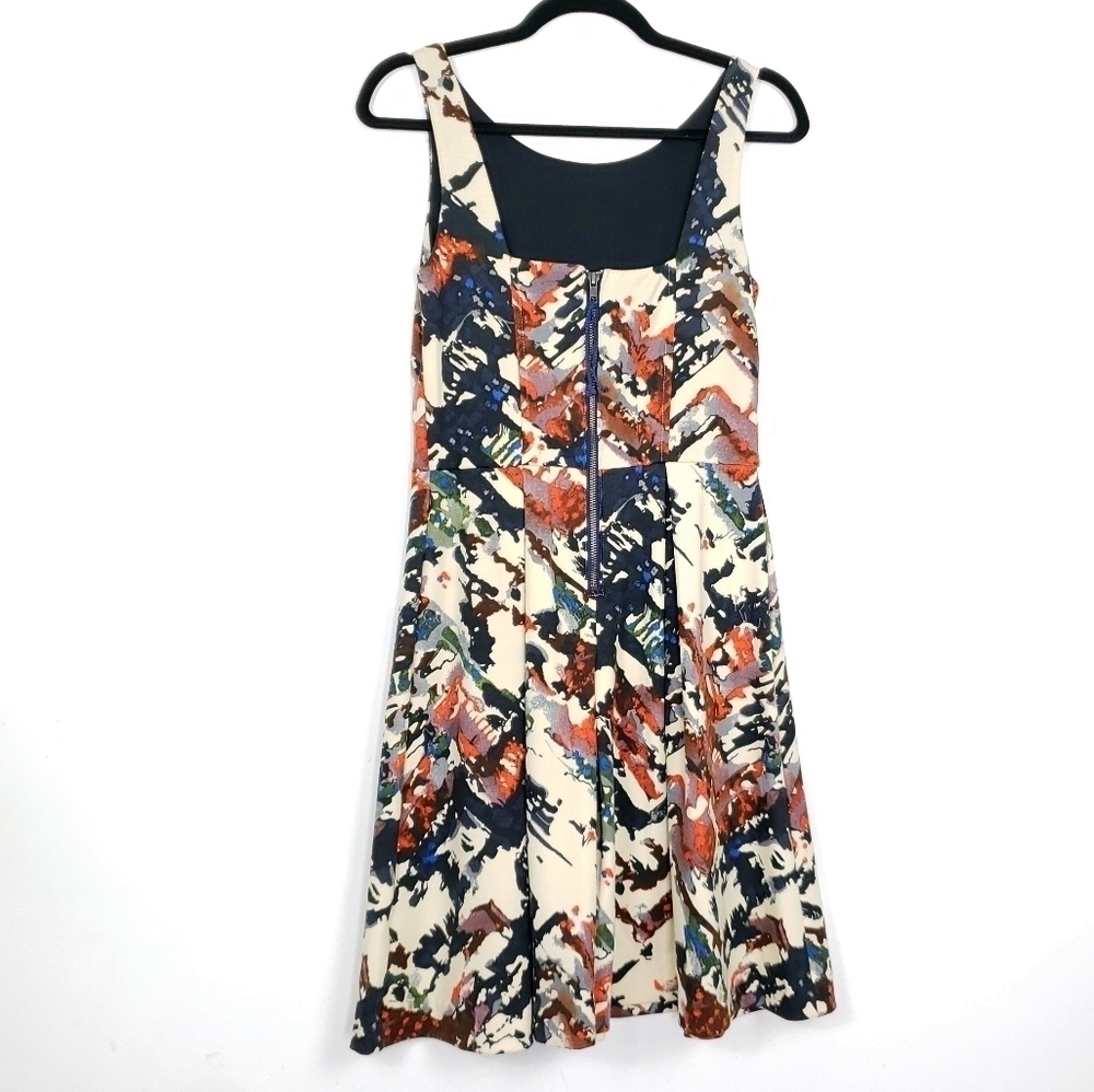Anthropologie Maeve abstract print fit and flare dress size small - Picture 8 of 9
